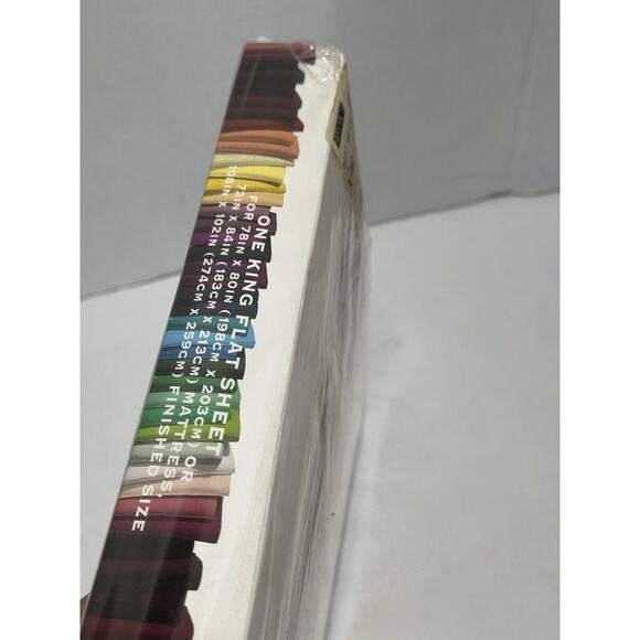 Mervyn’s Celebration Luxury 200 Percale No Iron King Size Flat Sheet Vintage - Picture 5 of 6